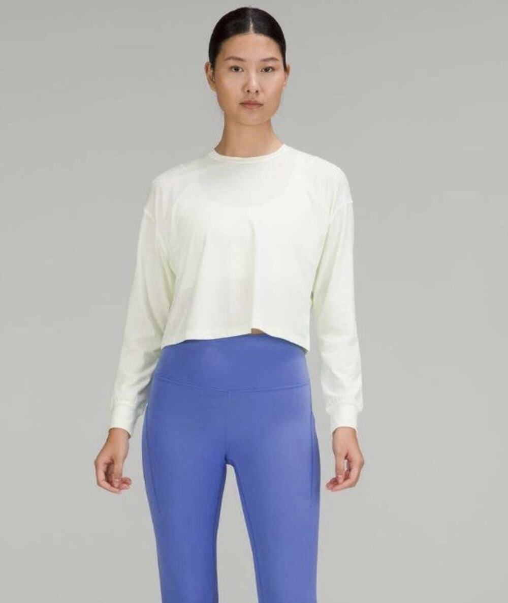 NWT Lululemon Abrasion Resistant Training Long Sleeve Elixir Size 6 Oversized CC